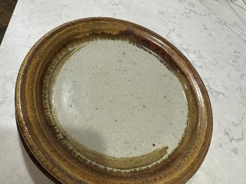 4 Rustic Pottery Dessert Plates