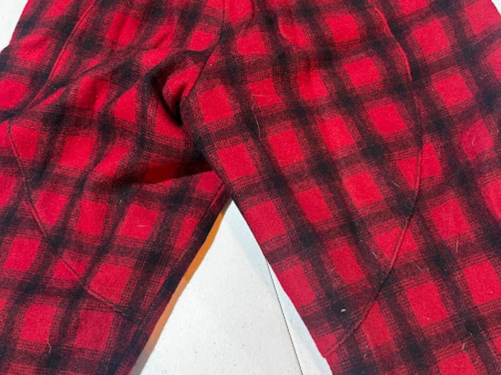 Vintage Woolrich Red Plaid Wool Hunting Pants USA