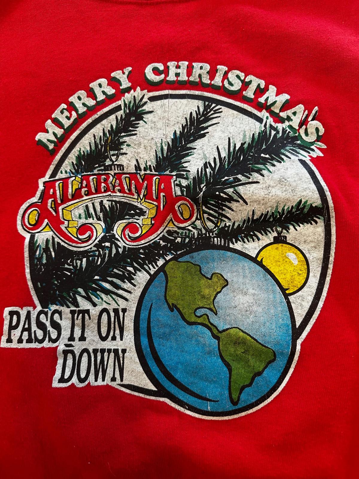Vintage 1990s Alabama “Merry Christmas Pass It On Down” Sweatshirt