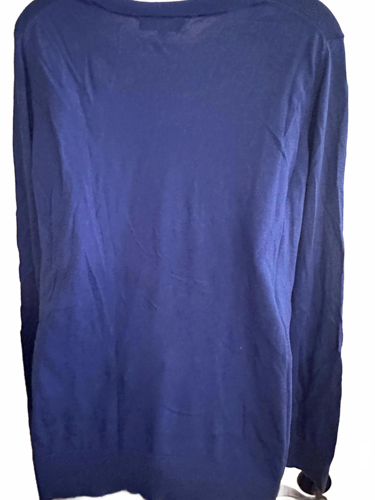 Banana Republic Blue Silk-Cotton Sweater L