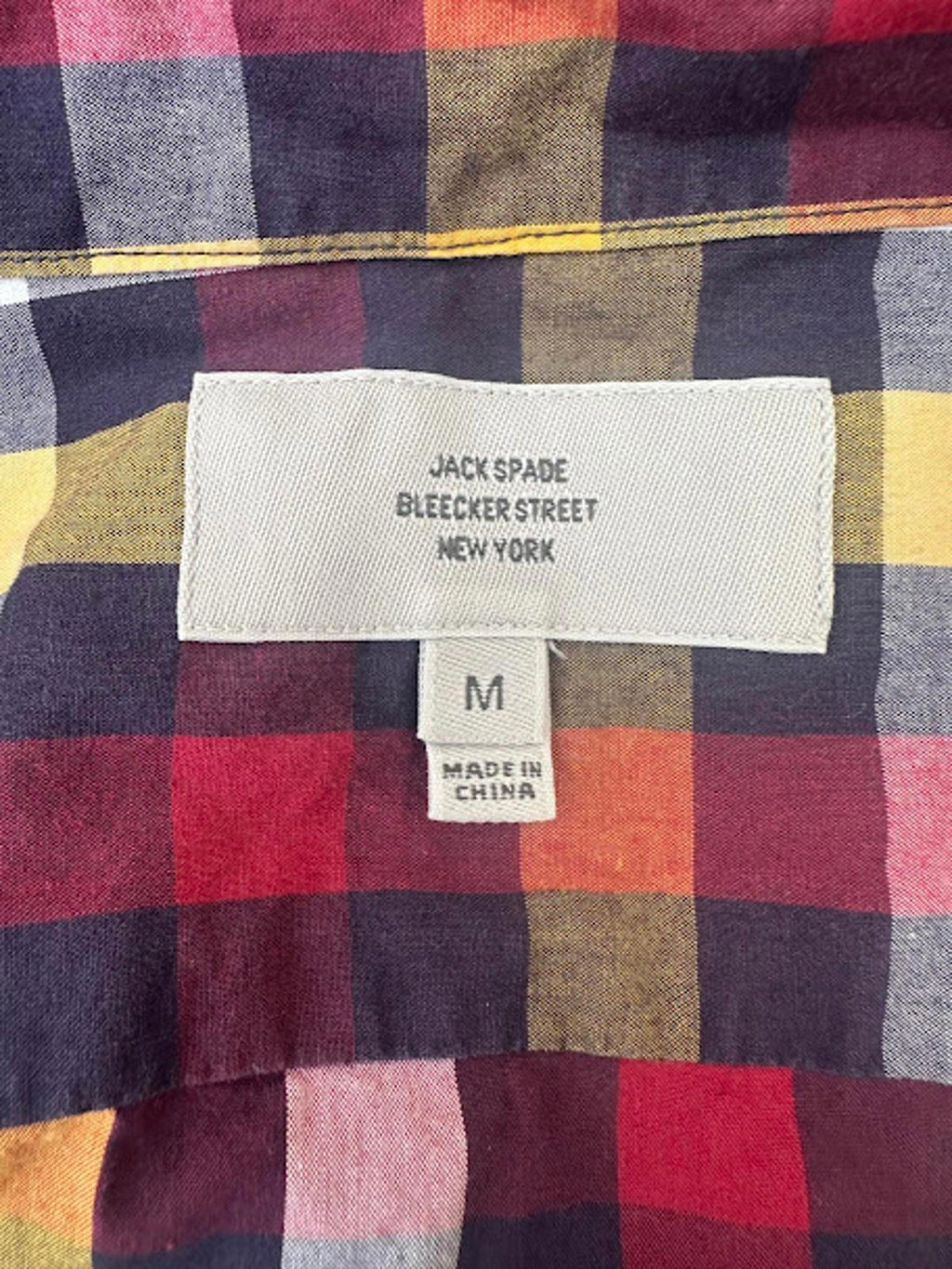 Jack Spade Bleecker Plaid Shirt M