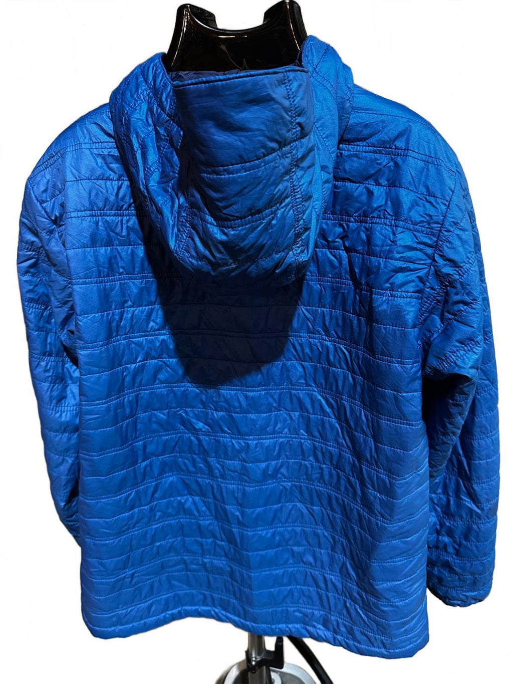 Columbia Blue Omni-Heat Hooded Jacket Men L Light Insulated