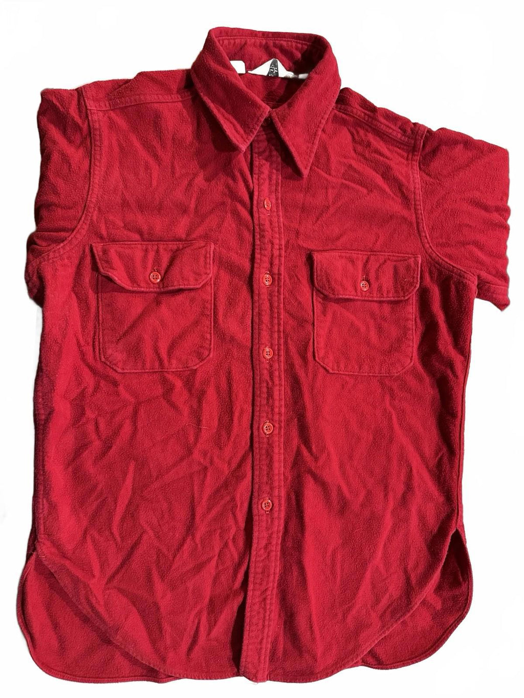 VINTAGE Woolrich Flannel Shirt Mens Large Red Button Up Camp Made USA Adult.