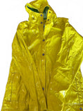 Columbia Yellow Hooded Rain Jacket Youth 18/20