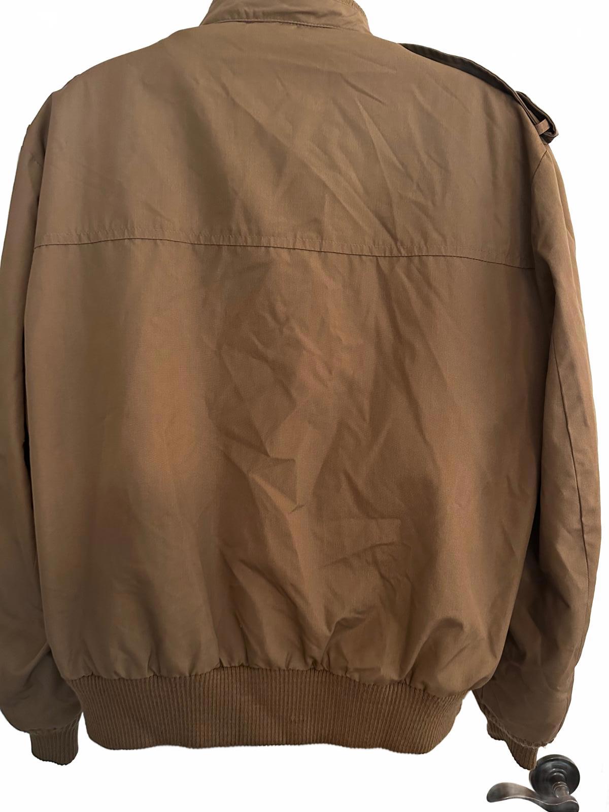 London Fog Brown Bomber Jacket Zip-Out Liner 46R
