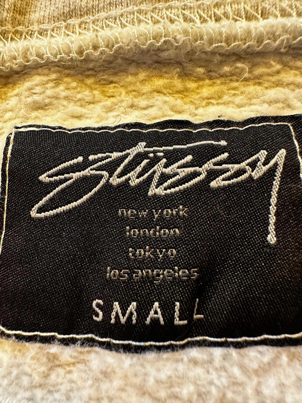 Stussy 80 Cropped Crewneck Sweatshirt Women’s Small Gray