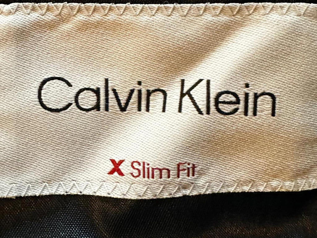 Calvin Klein X Slim Fit Velvet Blazer Black 48R NWT