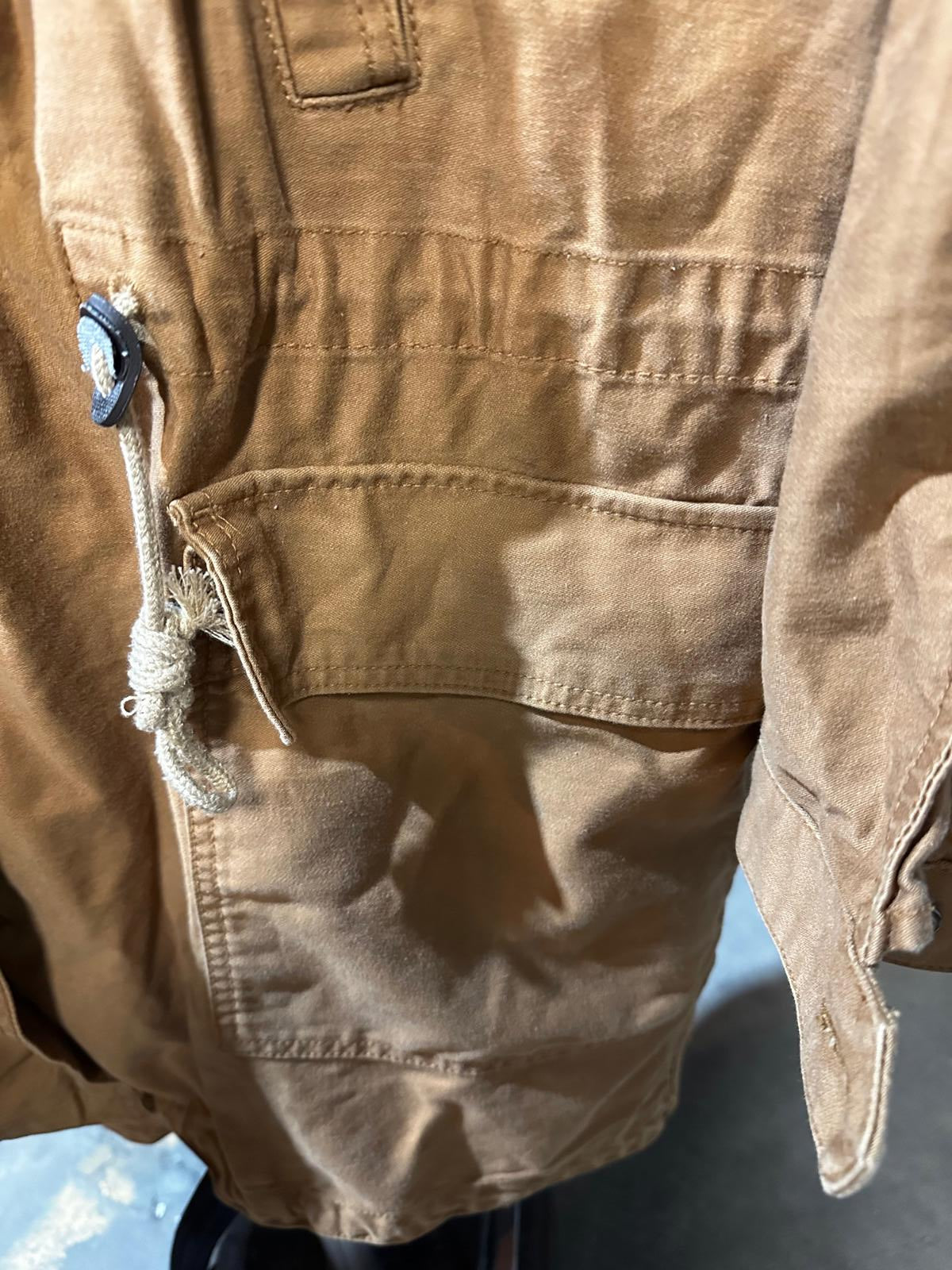 GAP XL Tan Utility Jacket Hooded Cotton Parka
