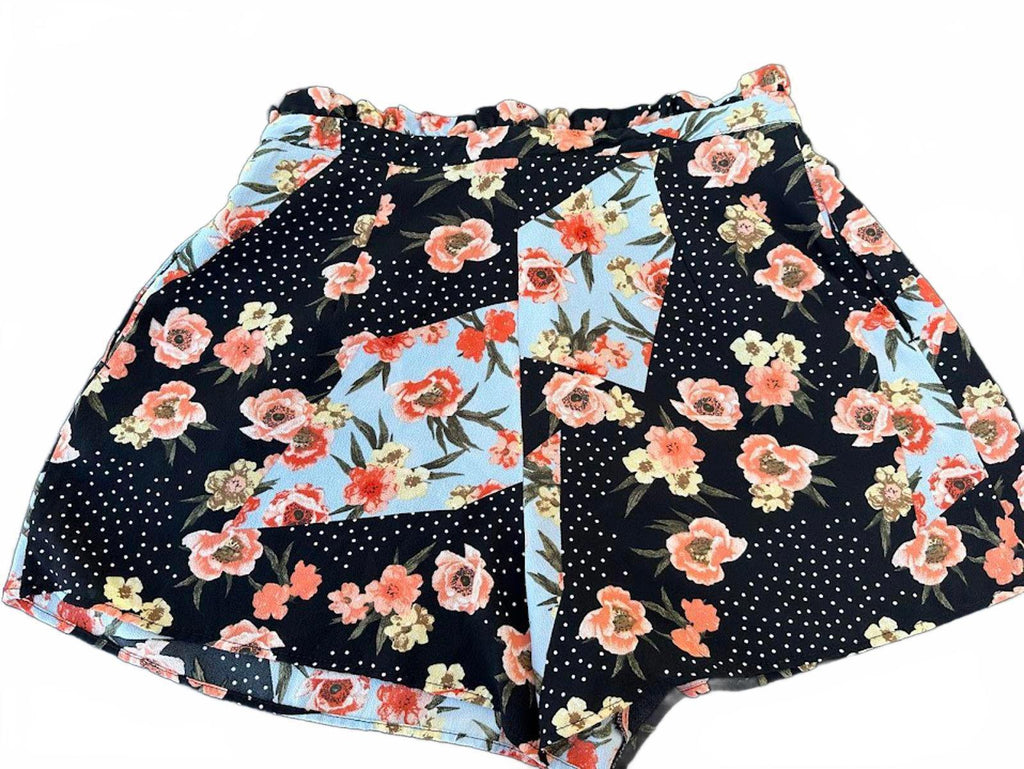 Topshop Floral Ruffle Shorts US 8