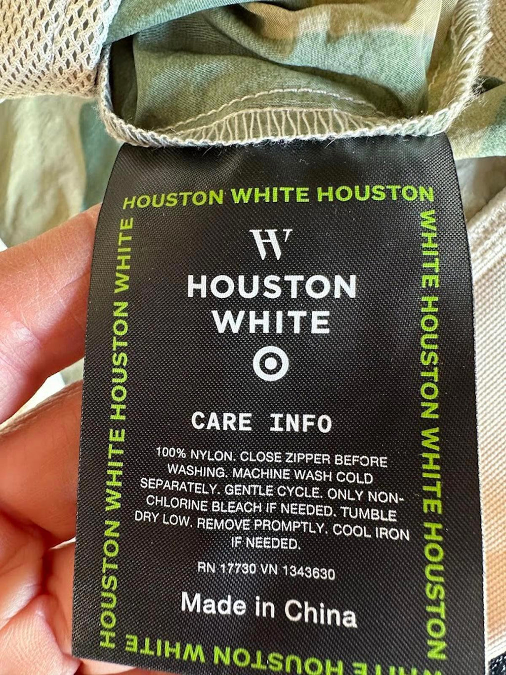 Houston White Scenic Windbreaker Jacket 2007 L