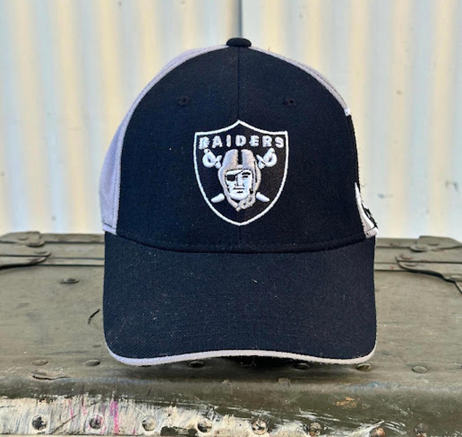 Reebok Oakland Raiders NFL Strapback Hat Black Gray