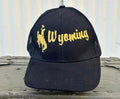 Wyoming Cowboys Black Gold Trucker Snapback Hat