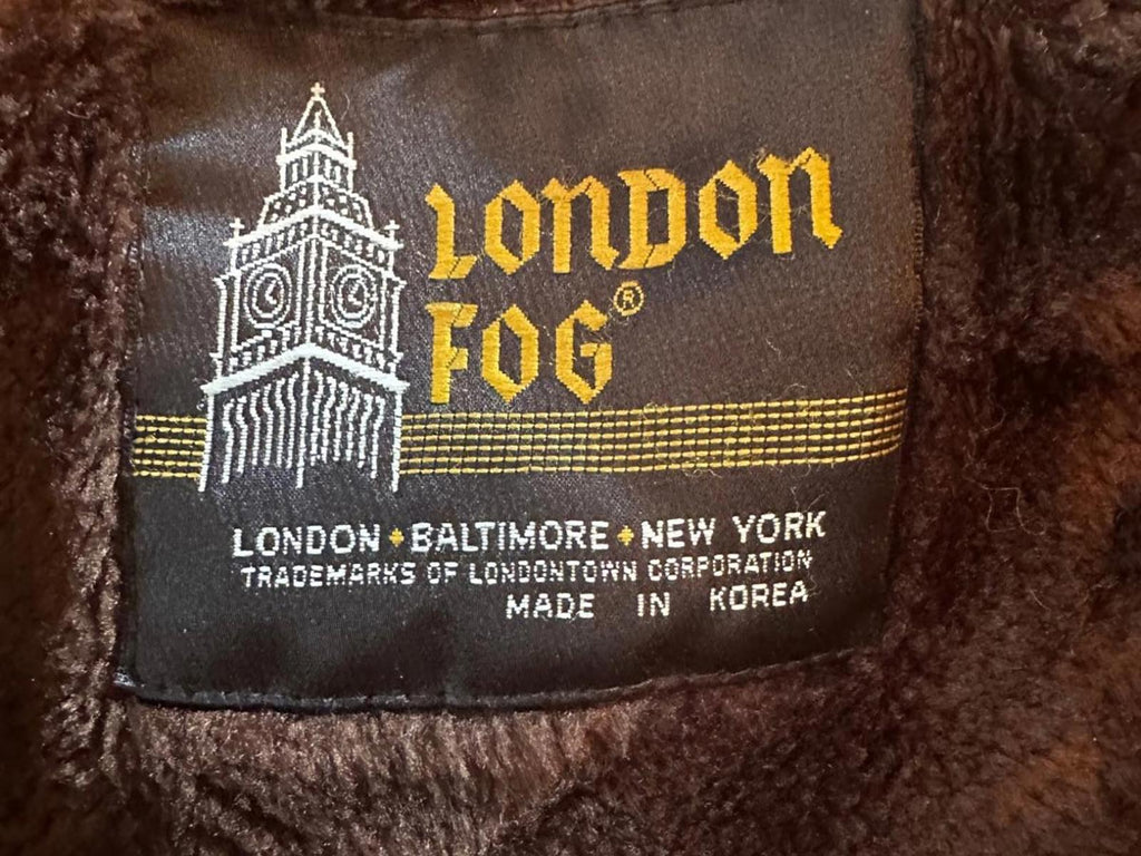 London Fog Brown Bomber Jacket Zip-Out Liner 46R