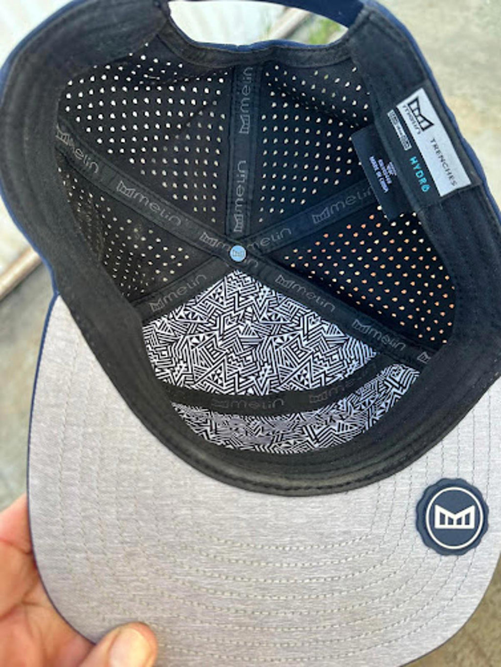 Melin Trenches Hydro Navy Snapback Hat