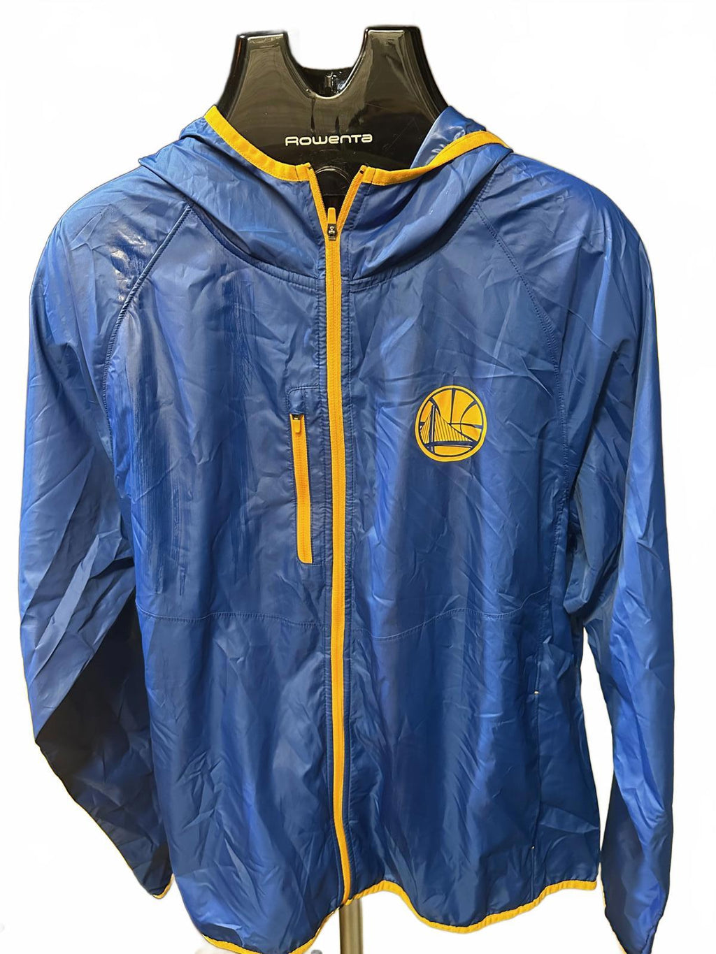Warriors Majestic Windbreaker Jacket Blue L