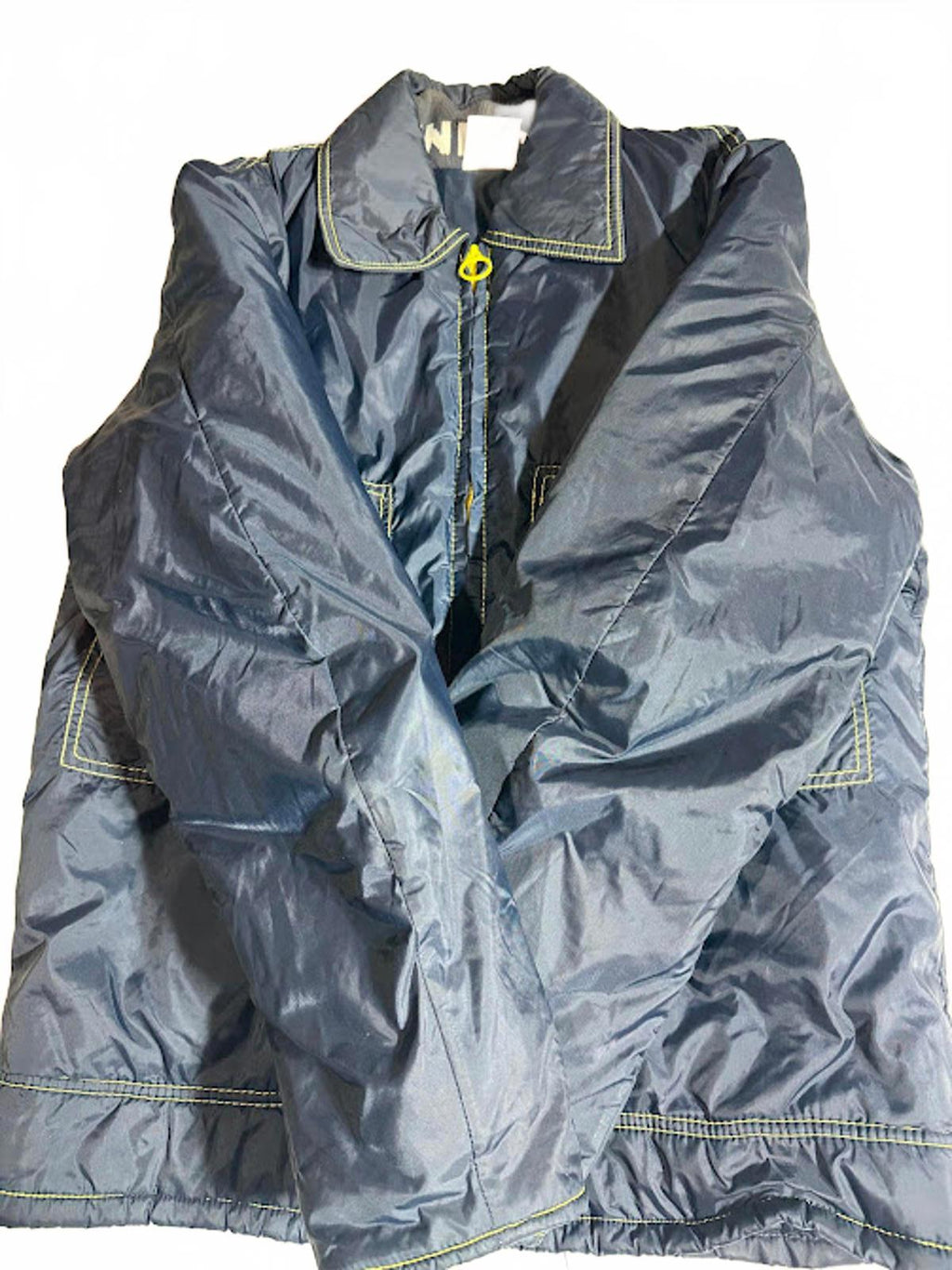 Vintage Hang Ten Zip Windbreaker Jacket Blue Yellow