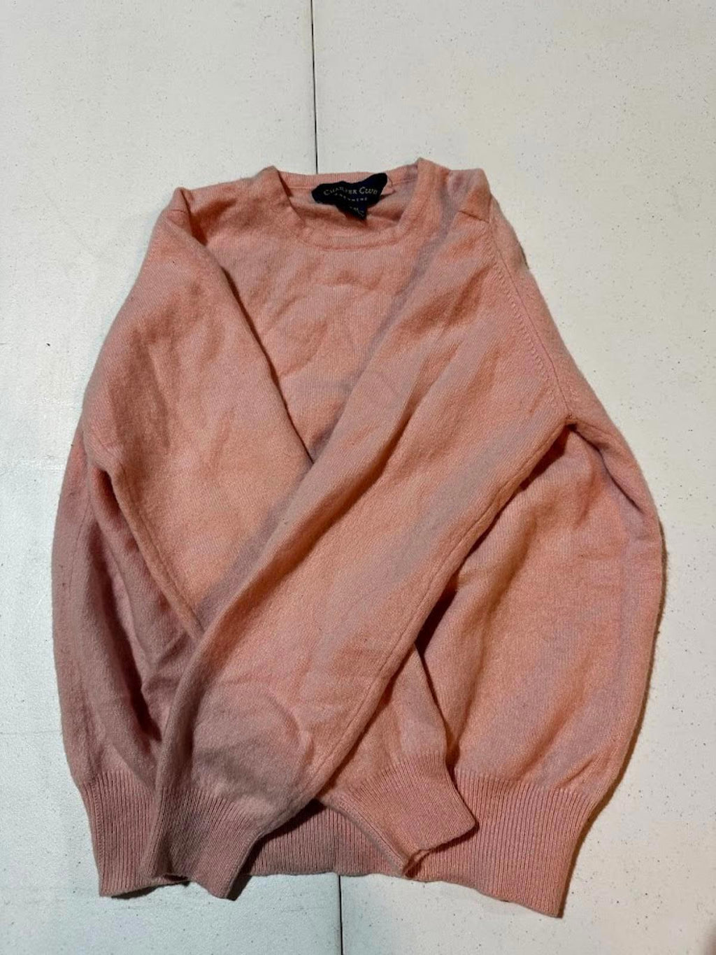 Charter Club 100% Cashmere Crewneck Sweater Pink M