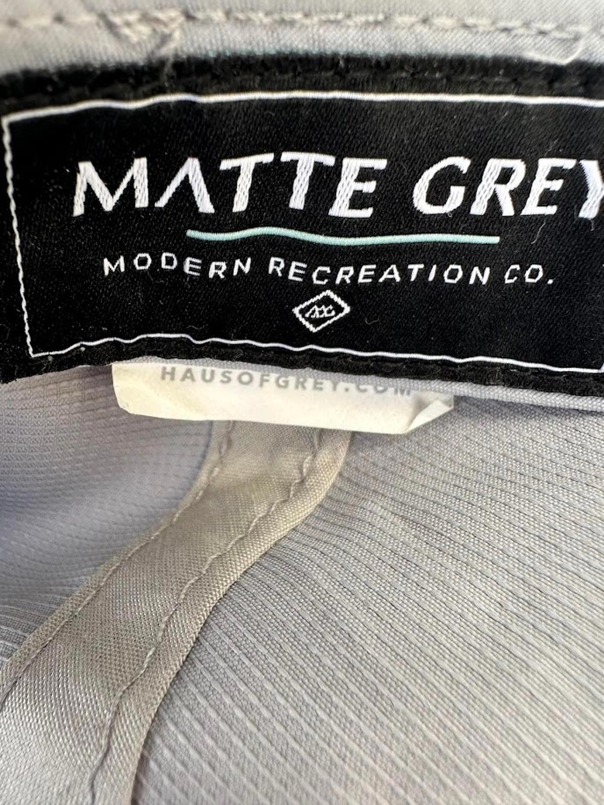 Matte Grey Strapback Dad Hat