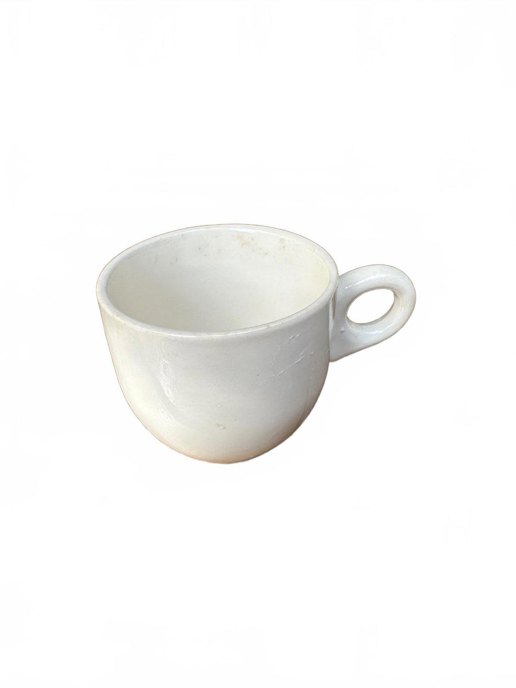 Vintage white restaurant-ware demitasse / espresso cup, impressed “USA”