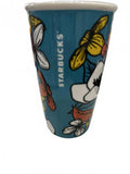 Starbucks Teal Poppy Flowers Travel Coffee Mug Tumbler with Lid 12 Fl Oz Ceramic