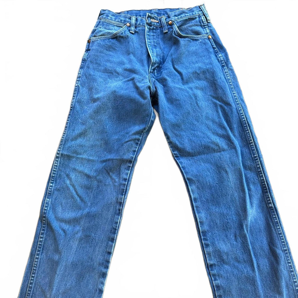 Wrangler Blue Straight Jeans Classic Style vintage workwear