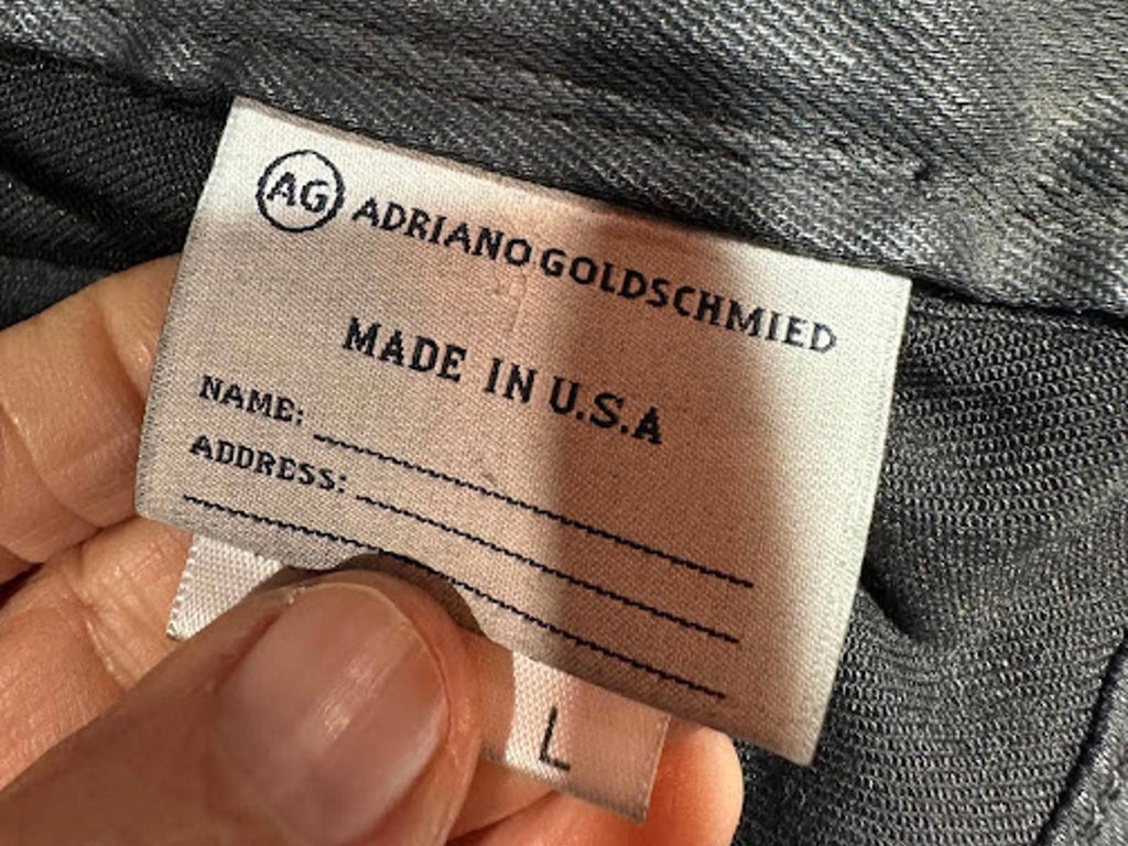 Adriano Goldschmied coated cotton biker-style jacket