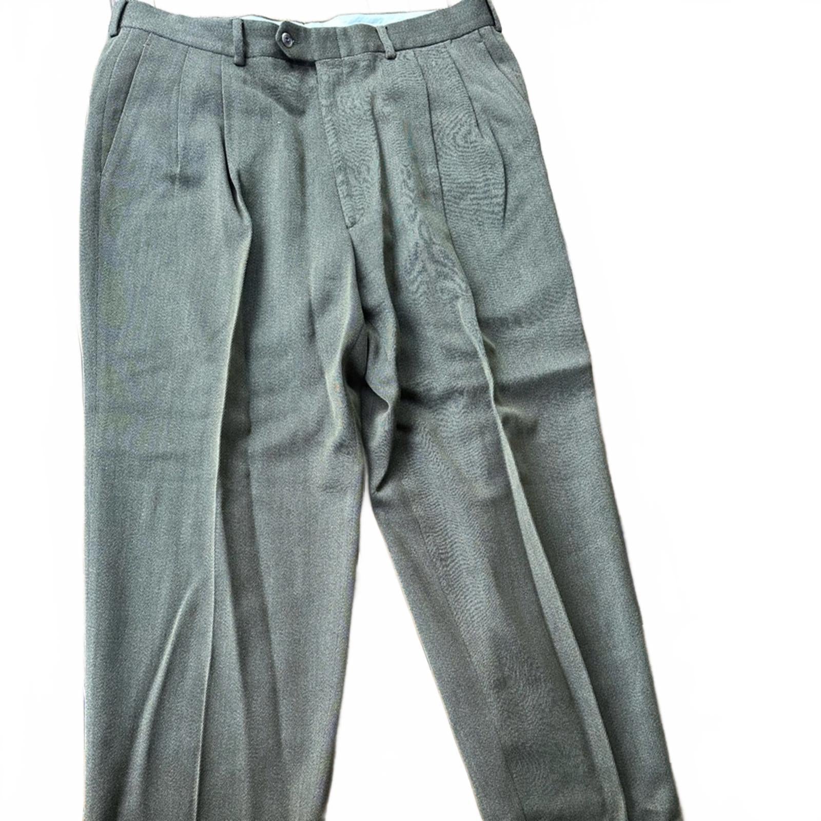 Karl Lagerfeld Paris Men’s Wool Dress Trousers – Made in Italy