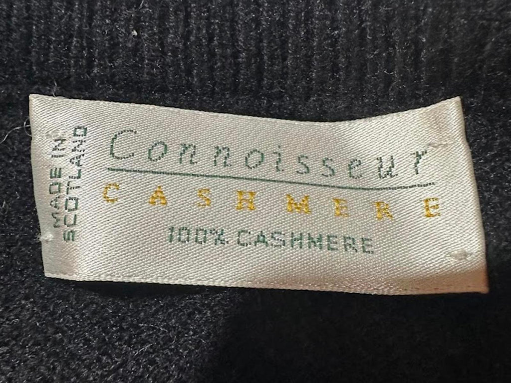 Connoisseur Cashmere Black Vest Scotland