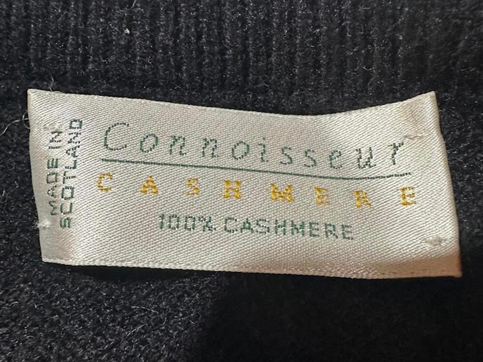Connoisseur Cashmere Black Vest Scotland