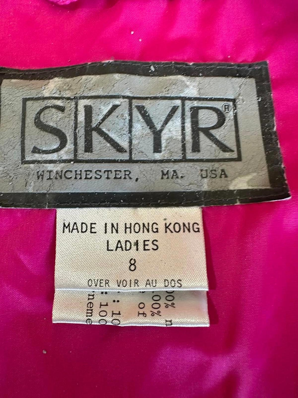Vintage SKYR Neon Ski Jacket Women’s 8 Hong Kong