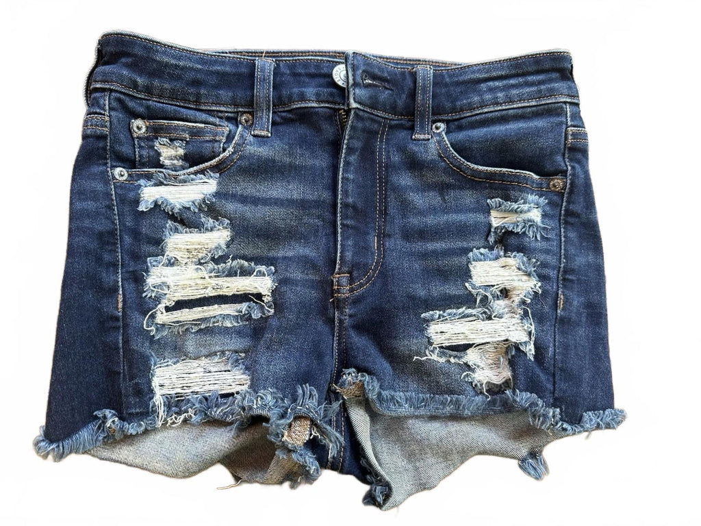 American Eagle USA Flag Denim Shorts Women's 2