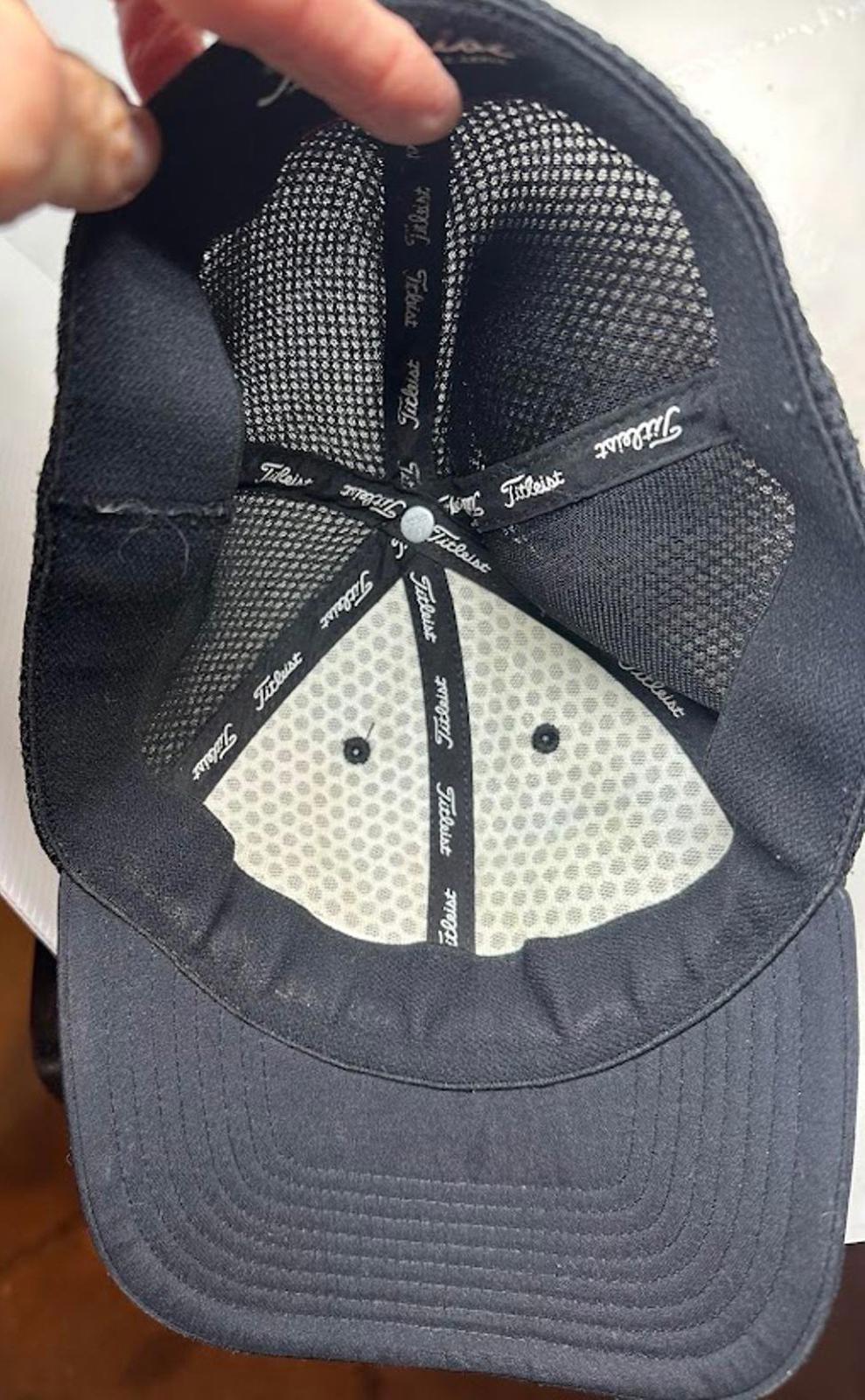 Titleist Mesh Golf Hat Black L/XL Fitted