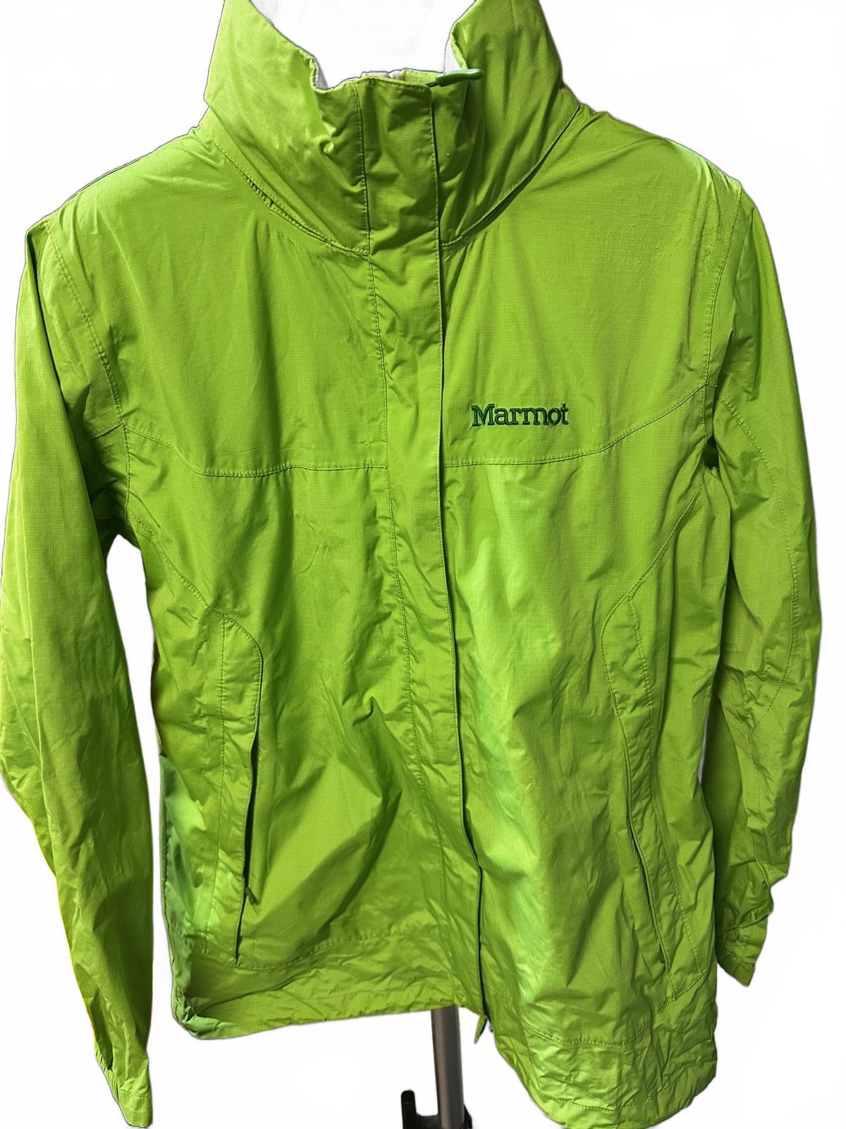 Marmot PreCip Lime Green Rain Jacket Women’s S/M