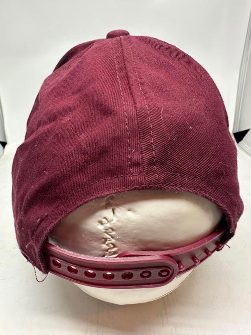 Beast Burgundy Snapback Hat Bold Embroidered