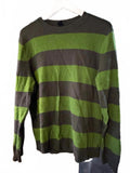 GAP Green Striped Sweater Men’s Large