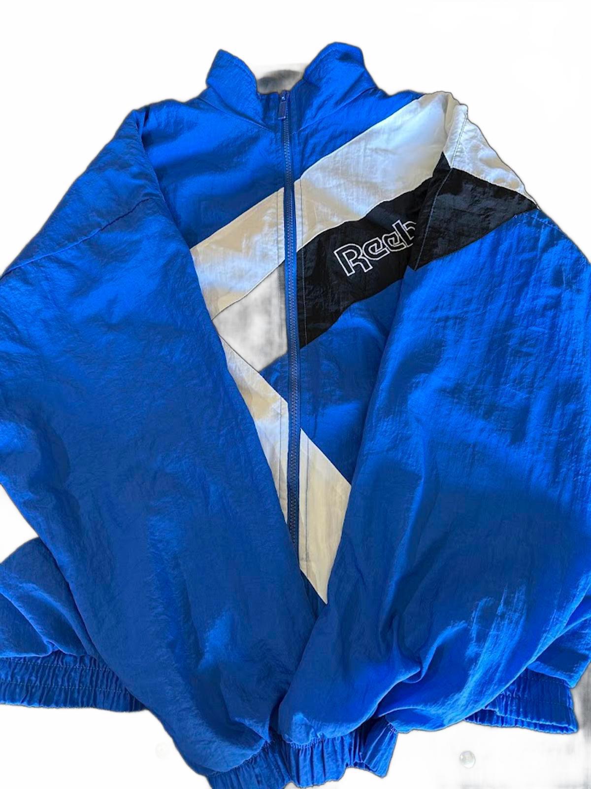 Vintage Reebok Blue Colorblock Windbreaker L
