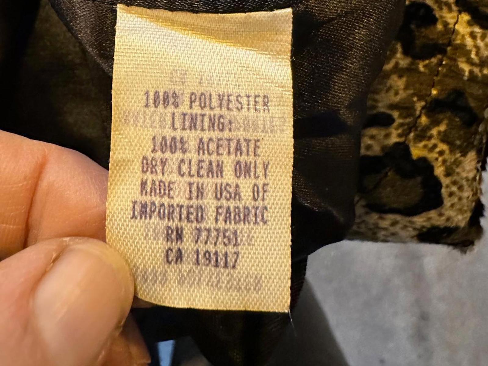 Vintage 80s Metallic Leopard Print Trench Coat | Made in USA Gold Animal Print
