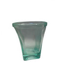 Vintage Green Glass Tumbler Vase 4"