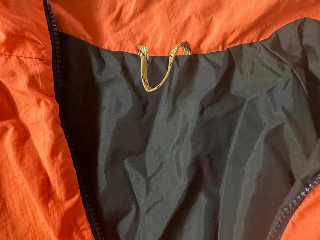 Vintage orange navy nylon windbreaker Medium