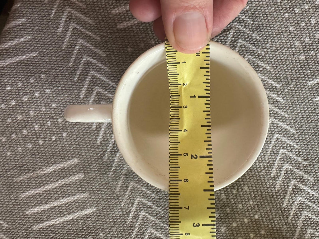 Vintage white restaurant-ware demitasse / espresso cup, impressed “USA”