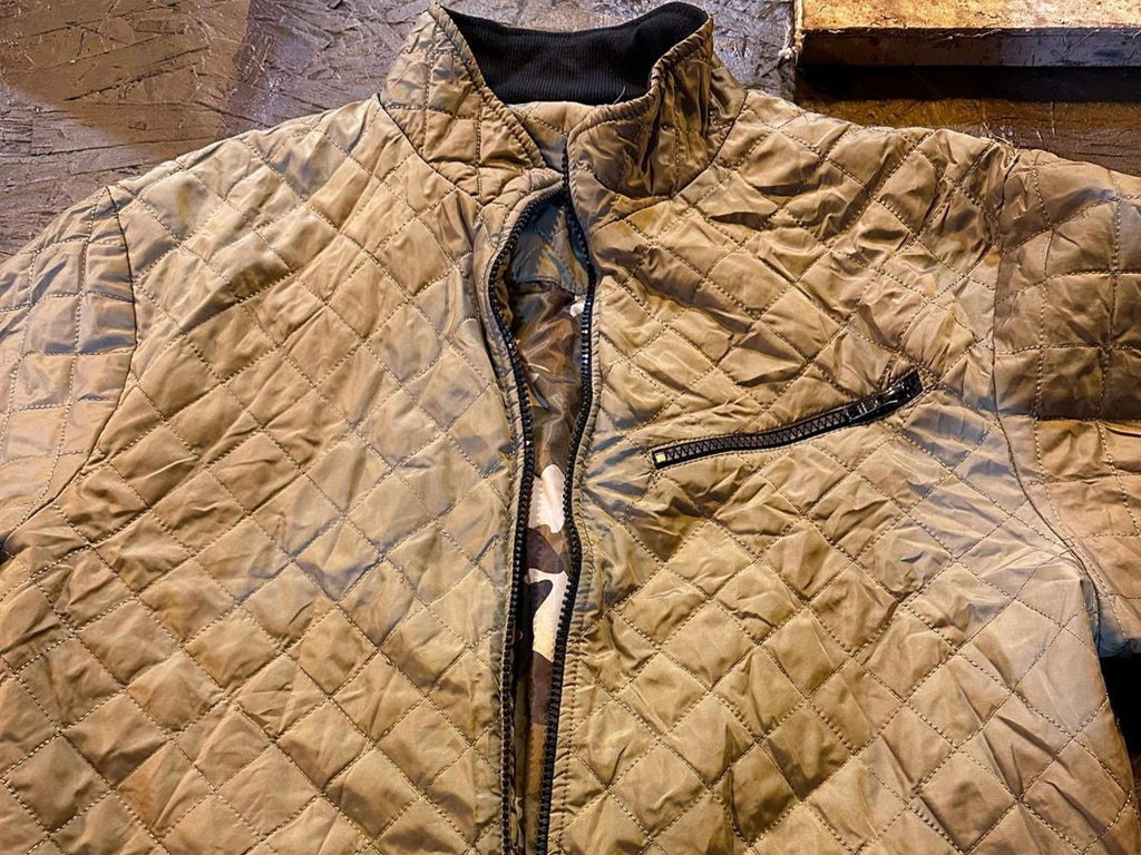 Reversible Camo Quilted Bomber Jacket by Outfitters