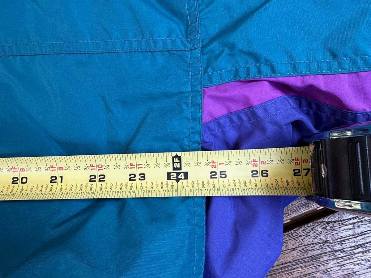 Vintage Columbia Teal Purple Windbreaker Medium