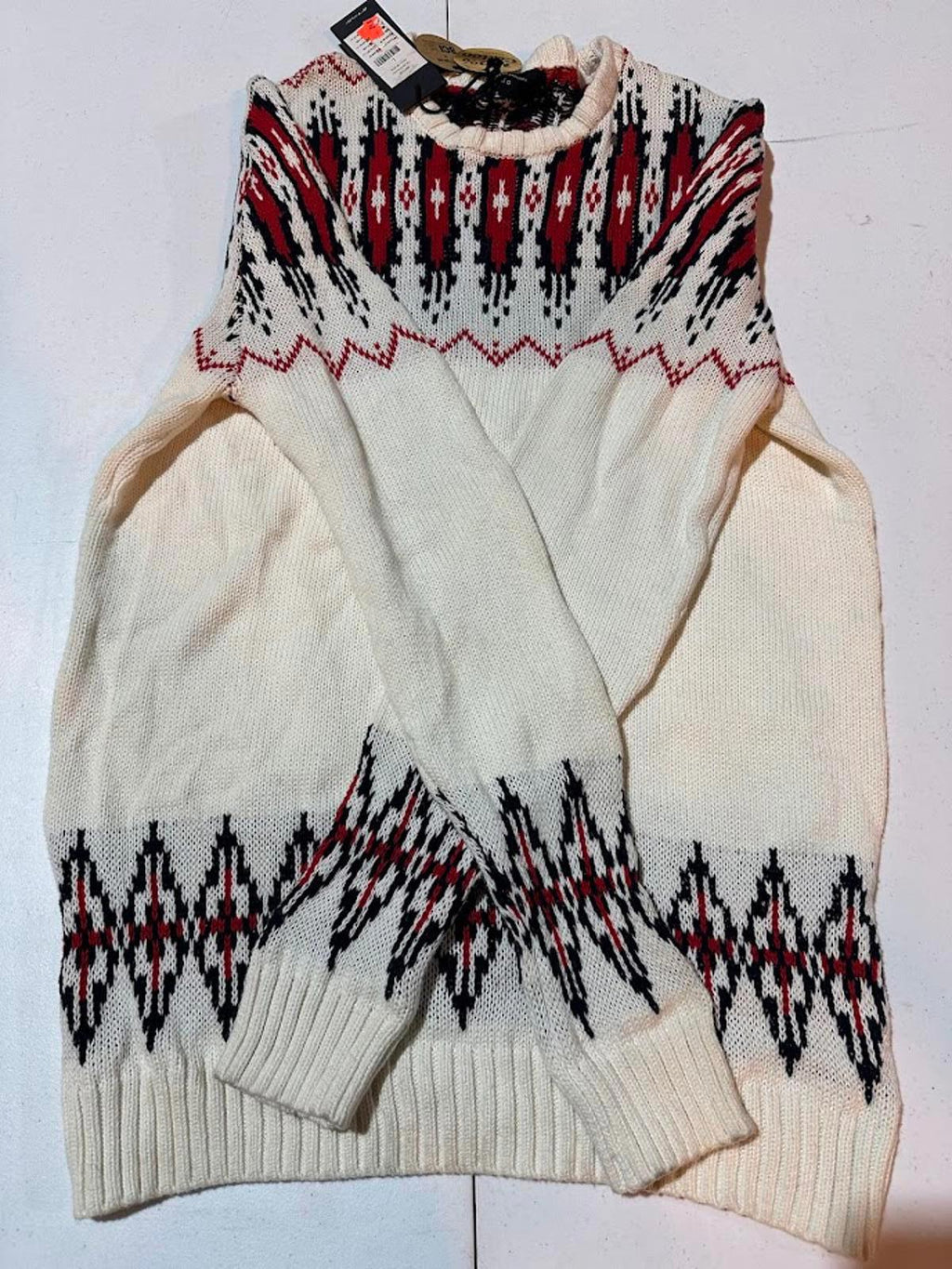 Cotton On Fair Isle Crew Knit L NWT