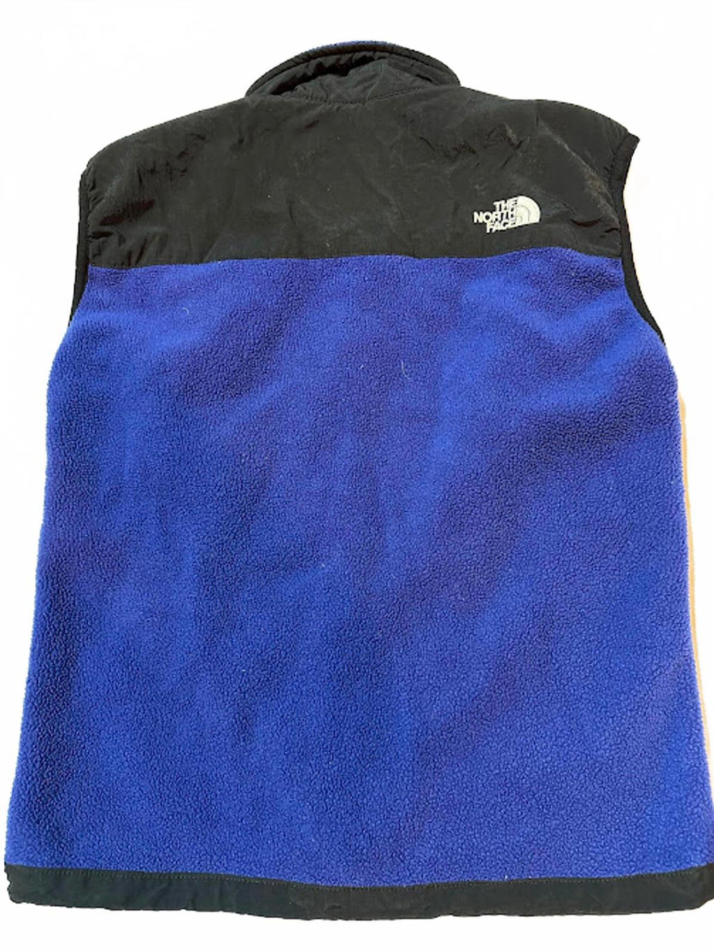 The North Face Fleece Lined Insulated Zip Vest Blue Black