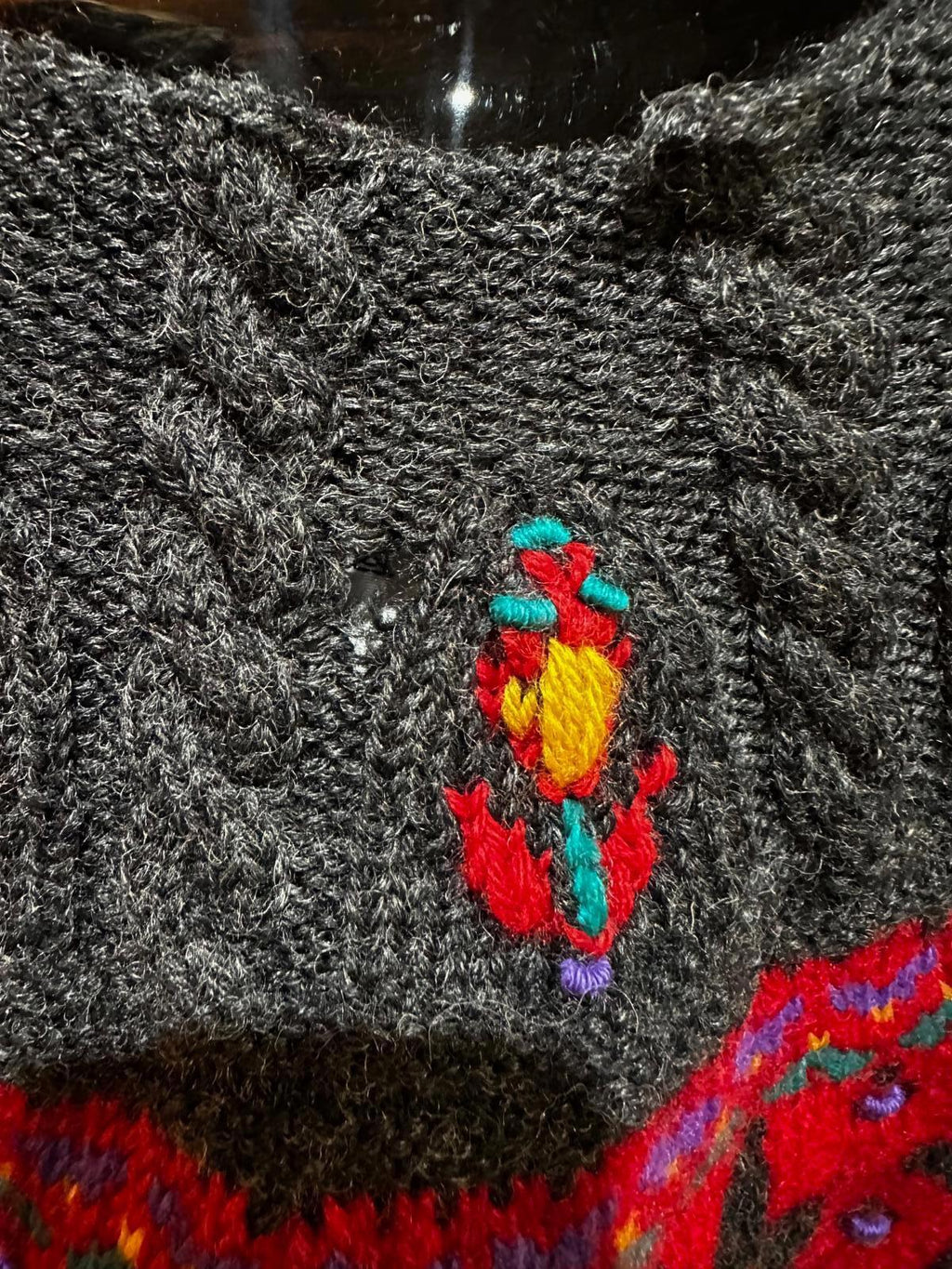 Vintage Dale of Norway Floral Wool Sweater S