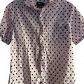 Stussy Pattern Button Up Shirt Small Pink Black