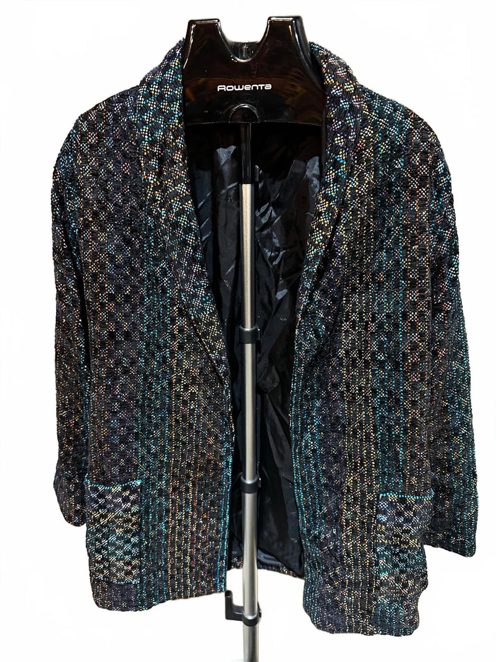 Dahlia Poports Handwoven Multicolor Jacket Small