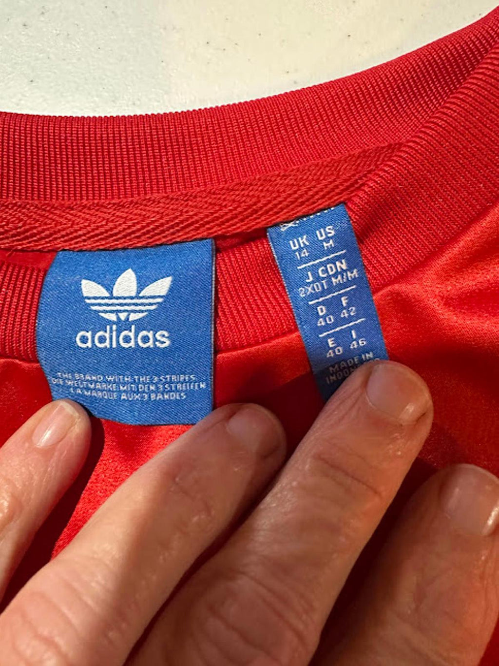 Adidas Trefoil Red Sweatshirt M