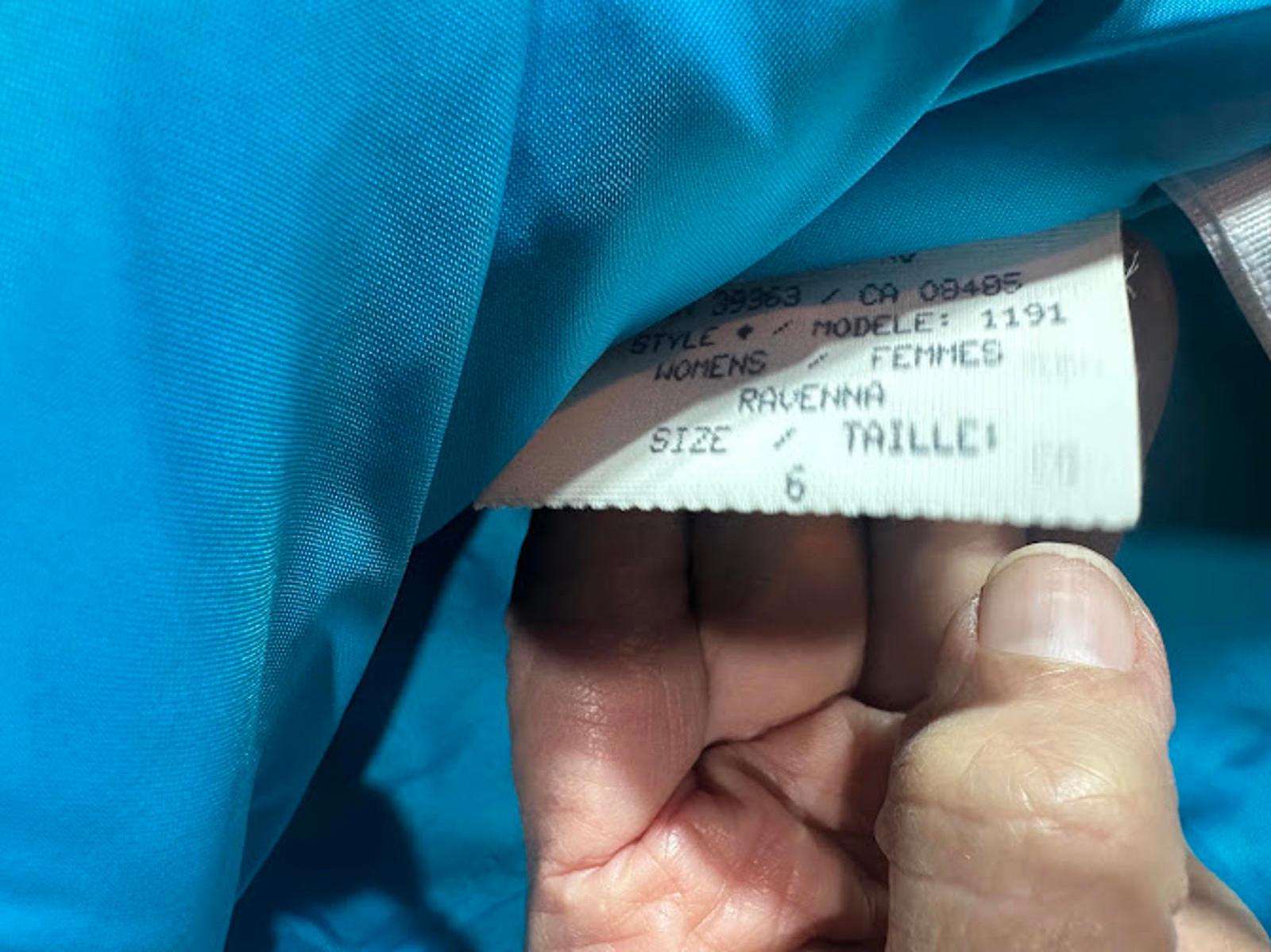 Vintage Roffe Quilted Teal Purple Ski Jacket Oversized