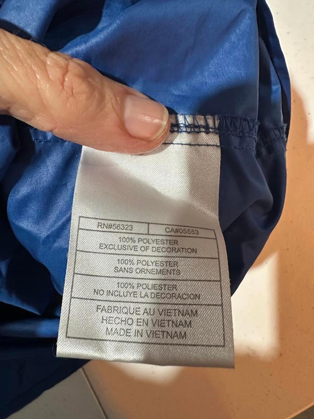Nike Blue 1/4 Zip Windbreaker XL
